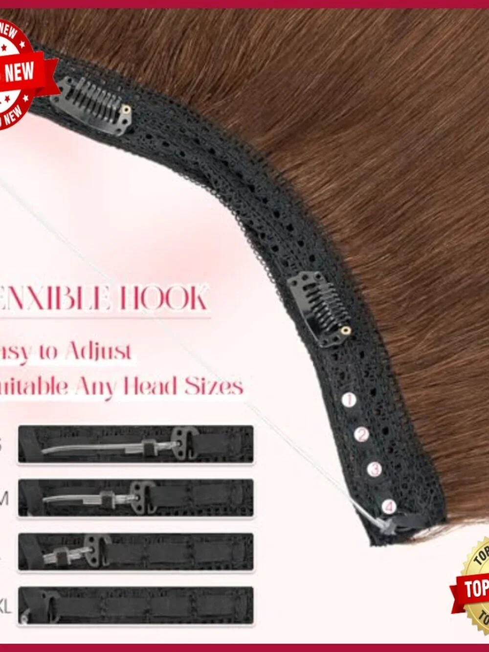 16 Inch Real Human Hair Halo Extensions with Invisible Wire for Volume